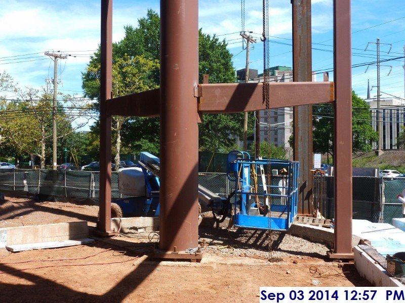 Steel column at Monumental Stairs Facing East (800x600)